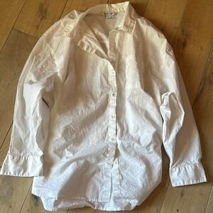Old Navy White Button Down Shirt Size XL